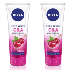 2x320ml Body Lotion White Extra Nivea Vitamin A C&A 100x Whitening Skin Care UV - Picture 1 of 6