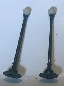 Two Street Lights Figurine Model Train Accessories Background Piece - Picture 1 of 2