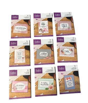 Lote de 9 estampillas transparentes Crafter’s Companion nuevas en paquetes Foto 1 de 4