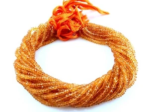 Citrine Rondelle Faceted 4-5mm Gemstone Loose Beads 13"inch Strand AAA Natural - Picture 1 of 5