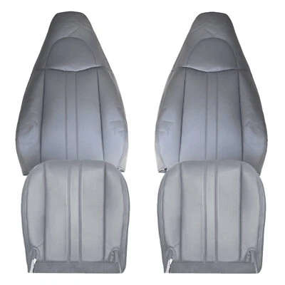 For 2003-2014 Chevy Express & GMC Savana Driver & Passenger Seat Cover Dark Gray - Image 1 of 4
