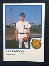 1986 ProCards Baseball Art Raubolt,Lakeland, Minor League, Near Mint