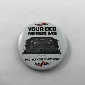 DURALINER / IL TUO LETTO HA BISOGNO DI ME ~ PROTEGGI IL TUO INVESTIMENTO Pulsante Promo Pinback - Foto 1 di 2