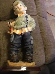 12" Boy With Puppy Figurine - Picture 1 of 4