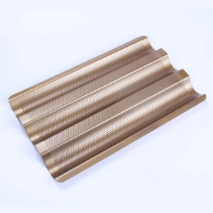 Bread Rack Baguette Pan Non-stick French Baking Loaf Tray Nonstick - Picture 1 of 12