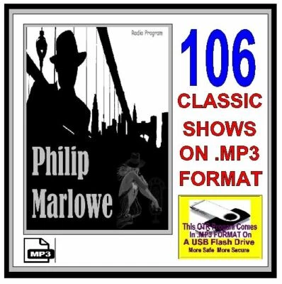 PHILIP MARLOWE 106 Unique Oldtime Radio Shows OTR MP3 On USB Flash Drive - Image 1 of 4