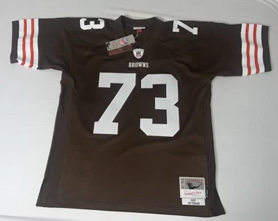 NUEVA Camiseta Auténtica 2007 Mitchell & Ness Grande 44 Joe Thomas Cleveland Browns Foto 1 de 4