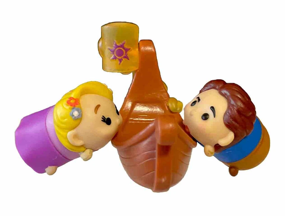 Disney Tangled Tsum Tsum FLYNN RIDER & RAPUNZEL con accesorios figuras serie 9 Foto 1 de 4