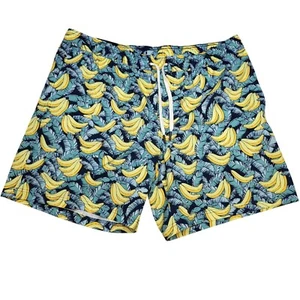 Men's Banana Swim Trunks XL Quick Dry 4-Way Stretch UPF 50 Boxer Lining NWT - Picture 1 of 10