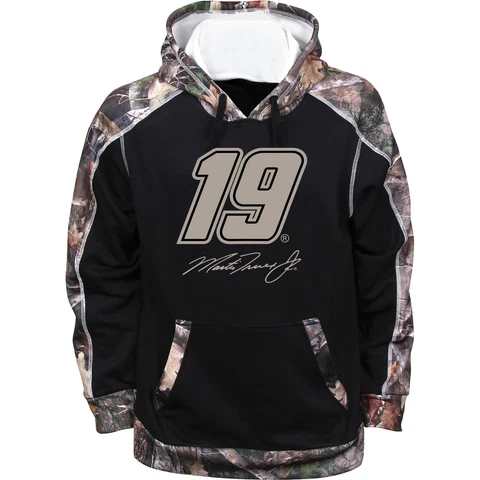 Martin Truex Jr 2023 TrueTimber Camo Name and Number Hoodie Black Cover