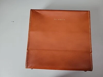 Estuche de almacenamiento de cuero marrón Polaroid para cámara sin cámara J66 Foto 1 de 4