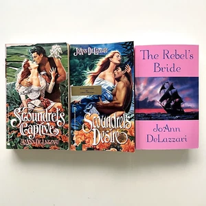 JoAnn DeLazzari Lot of 3 Scoundrel's Desire - *Signed* Romance Paperback Books - Imagen 1 de 4