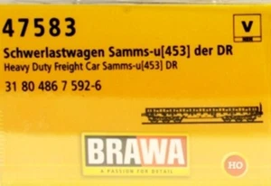 Brawa 47583   H0  Schwerlastwagen Samms-u453  31 80 486 7 592-6  Ep. V DB AG - Picture 1 of 2