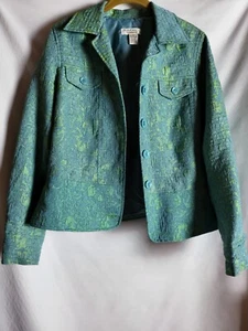 Rafaella Womens patterned blazer/ jacket, Sz. 8, NWOT Classic Silky Soft Finish - Picture 1 of 8