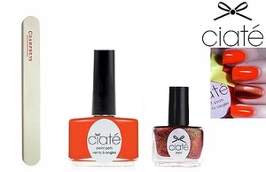 Juego de 3 ollas de pintura Ciaté Cha Cha y alpargatas Shimmer & Champneys lima de uñas - Imagen 1 de 1