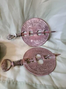 Pair of Cast Iron Dampers - 6" inch - Picture 1 of 8