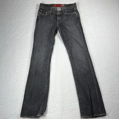 Pantalones de mezclilla Guess vintage para mujer 27 negros con forma de pierna cónica años 90 mamá tiro alto Foto 1 de 4