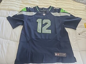 Seattle Seahwaks Size 48 Nike 12th Fan Home Navy Jersey Stitched Used - Picture 1 of 12