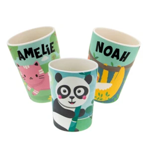 Panda Crew - Kinderbecher mit Namen/Schriftzug und/oder Tiermotiven - Bild 1 von 85