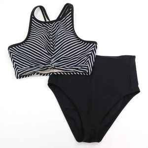 Traje de baño bikini Kona Sol corredor espalda torcida parte superior e inferior cintura alta talla grande - Imagen 1 de 11