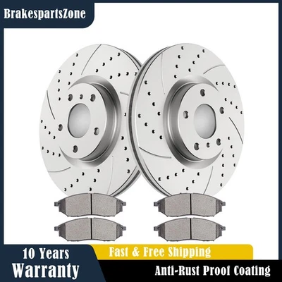 Pastillas de rotores de freno delanteros aptas para Infiniti EX35 2008-2012 EX37 2013 G25 2011-2012 Foto 1 de 4