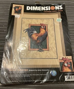 Nuevo en Paquete Dimensiones Gallo Regal Contado Punto de Cruz Kit #35036 Sellado - Imagen 1 de 5