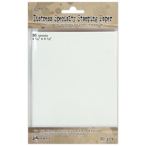 Tim Holtz Distress Specialty Stamping Paper 4.25x5.5 (20Pck) TDA42099 - Foto 1 di 1