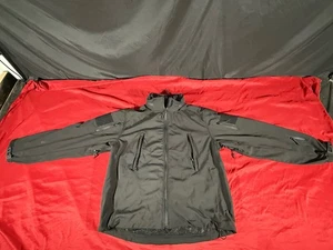 Rothco Black Soft Shell Waterproof Hooded Jacket Fleece Lined Coat XXLarge 2XL - Picture 1 of 10