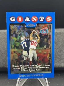 2008 Topps Chrome - David Tyree #TC152 Blue Refractor - Picture 1 of 2