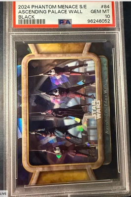 Topps Chrome 蓝宝石星球大战第 1 集“Ascending Palace Walls”/10。  POP 0 — 第 1/2 张图片