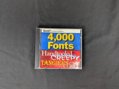 Snap! 4,000 Fonts - Cd-ROM In Excellent Condition How Can You Go Wrong - Image 1 of 4