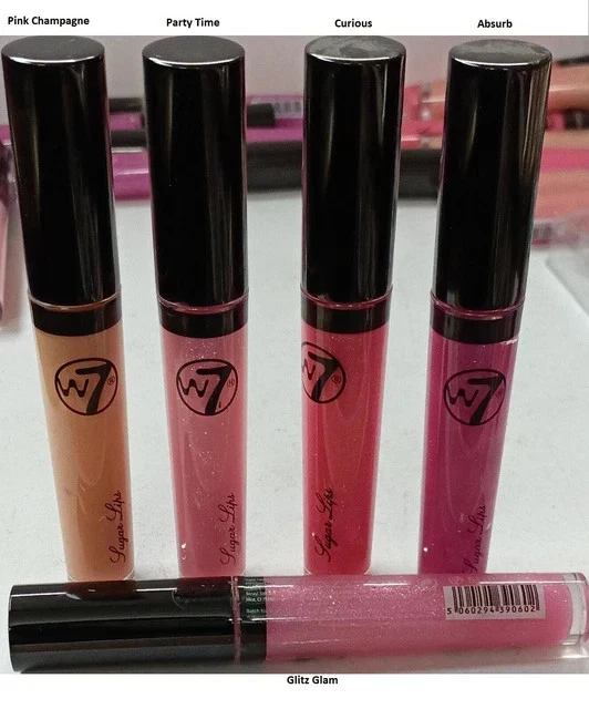 Brillo de labios W7 Sugar Lips 5 ml - brillo y glamour Foto 1 de 1