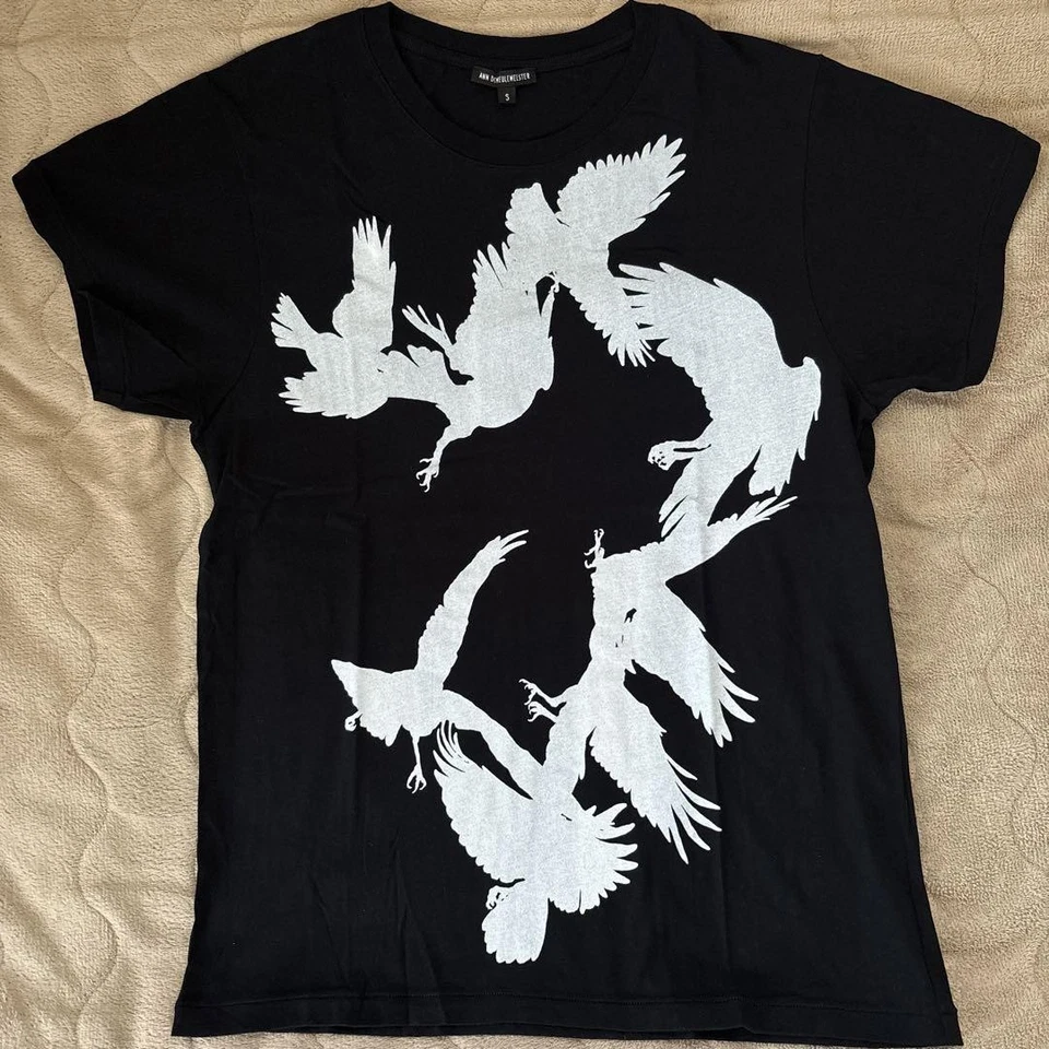 ANN DEMEULEMEESTER T-shirt Black Size S Rare Design by Ann Demeulemeester Cotton - Image 1 of 4