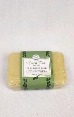 Trader Joe's Bisous de Provence GREEN TEA Triple Milled Soap w/ Shea Butter 200g - Image 1 of 2
