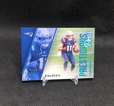 2021 Prestige Julian Edelman PRESTIGIOUS PROS /25 PLATINUM SSP COLOR MATCH PP-JE - Image 1 of 4