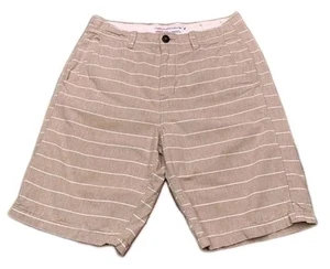 American Eagle Longboard Short 26" Beige Striped Youth - Picture 1 of 6