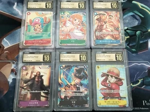Juego de Cartas Promocional One Piece Mcdonald's 2025 Juego Completo Japonés CGC PRISTIN 10 - Imagen 1 de 2