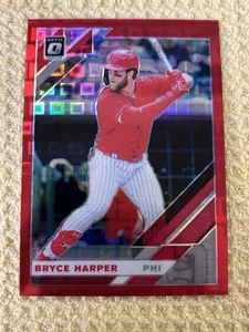 2019 Donruss Optic #97 Bryce Harper Pandora Red 1/99 FIRST ONE! - Picture 1 of 2