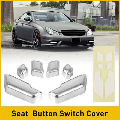 6pcs Seat Door Adjust Switch Button Cover For 2010-2014 Mercedes-Benz E350 C300 - Image 1 of 4
