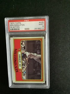 Ken Singleton 1972 Topps #426 en acción PSA 9 centrado - Imagen 1 de 1