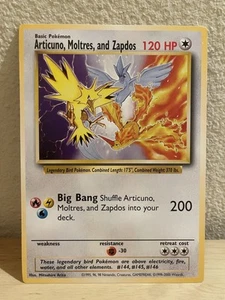 Pokemon Legendary Bird Articuno, Moltres & Zapdos Jumbo Promo Card In Top Loader - Picture 1 of 17