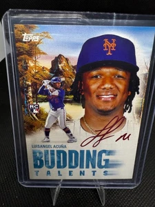 2025 Topps x Bob Ross the Joy of Painting Budding Talent Luisangel Acuna - Bild 1 von 2
