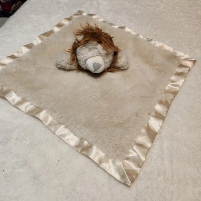 Manta de seguridad Cloud Island bebé Lovey cabeza de león felpa con ribete satinado  Foto 1 de 4