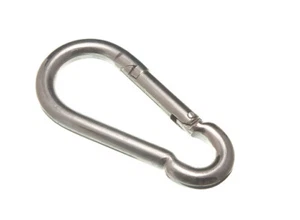 Neu 6 X Karabinerhaken Feder Verriegelung Clips (Karabiner) M7 Verzinkter Stahl - Bild 1 von 1
