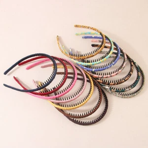 4Pcs Thin Non-Slip Headband Set Face Wash Head Hoop Anti-slip Headwear Simple - Picture 1 of 19