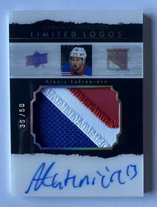 ALEXIS LAFRENIERE 20-21 Exquisite Limited Logos ROOKIE AUTO PATCH /50 RC The Cup - Picture 1 of 3