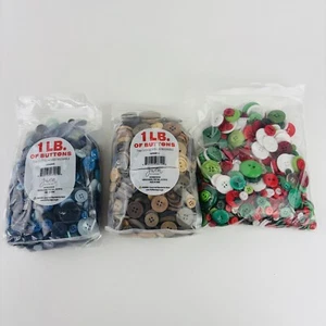 Gwen Studios Round Plastic Sewing Buttons Value Pack Assorted Sizes 2 1/2 LBS - Picture 1 of 2