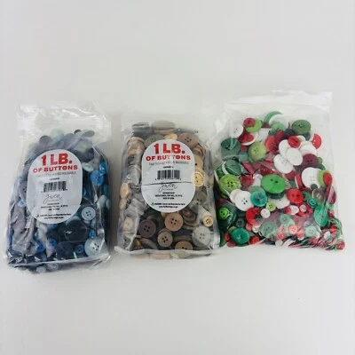 Gwen Studios Round Plastic Sewing Buttons Value Pack Assorted Sizes 2 1/2 LBS - Image 1 of 2