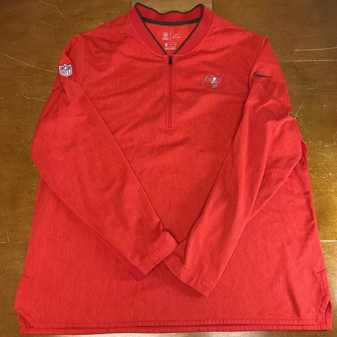 Tampa Bay Buccaneers Sweater Mens 2XL Red Long Sleeve Nike Dri-Fit NFL Football Cover