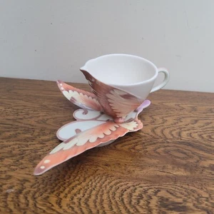 Franz Porcelain Papillon Cup and Saucer Duo XP1907 3D High Gloss - Picture 1 of 9